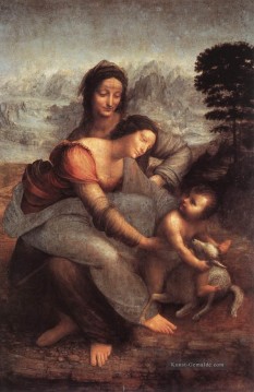 Leonardo da Vinci Werke - Anna Selbdritt Leonardo da Vinci